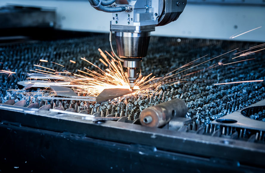 Where is the special-shaped cutting of steel plate applied?